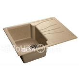 Кухонная мойка GRANFEST Standart GF-S680L (680х500) Песочный 302 с крылом 430548