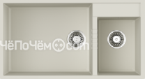 Кухонная мойка Omoikiri Tedori 85-2-U-WH Tetogranit/белый (4993943)