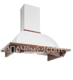 Вытяжка FALMEC RONDO/DALIA G-WHITE WALNUT 90 (пристенная,белый гофр.корпус+