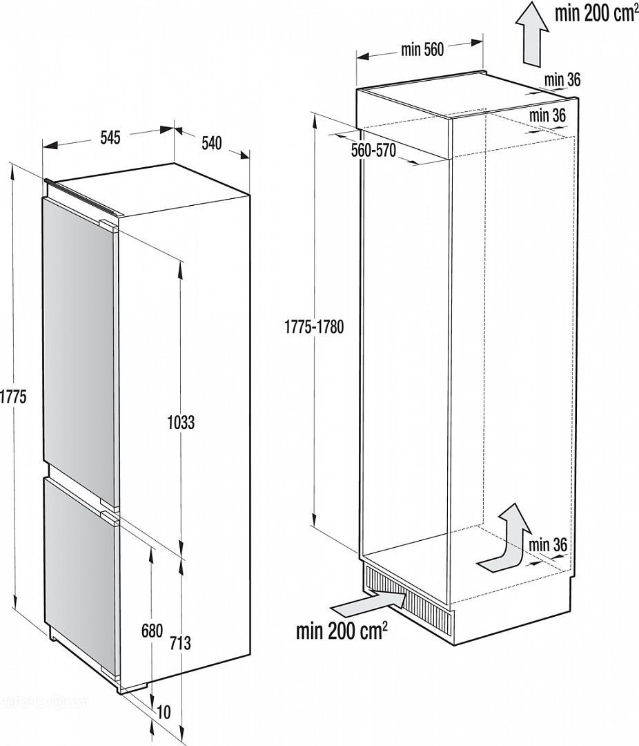 Холодильник GORENJE nrki 5181 cw