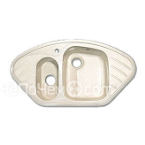 Кухонная мойка GRANFEST Corner GF-C960E (960х510) Белый 331 угловая 417614