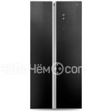 Холодильник GINZZU NFK-465 Black glass