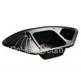 Кухонная мойка GRANFEST Corner GF-C1040E (1040х570) Черный 308 угловая 422828