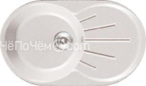 Кухонная мойка GRANFEST RONDO GF-R-750L чаша с крылом 750*460мм белый