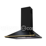 Вытяжка KRONASTEEL betty 600 black/gold push button с рейлингом