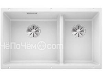 Кухонная мойка Blanco SUBLINE 430/270-U белый c отв.арм. InFino (арт.523155)