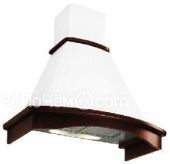 Вытяжка FALMEC MIMOSA 60 gofrato bianco noce (600) CMIN60.00#742T461F