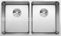 Кухонная мойка Blanco ANDANO 340/340-U нерж.сталь полированная с отв. арм. InFino (арт.522983)