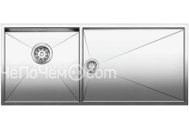 Кухонная мойка BLANCO zerox 400/550-t-u чаша слева (517262)