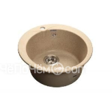 Кухонная мойка GRANFEST Rondo GF-R480 (d480) Песочный 302 круглая 432575