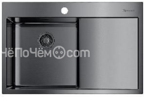 Кухонная мойка OMOIKIRI Akisame 78-GM-L нерж.сталь/вороненая сталь 4973099