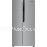 Холодильник GINZZU NFK-420 SbS серебристый