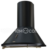 Вытяжка KRONASTEEL nikol 600 black/bronze push button