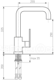 Смеситель Zigmund & Shtain ZS 1400 нержавейка полированная