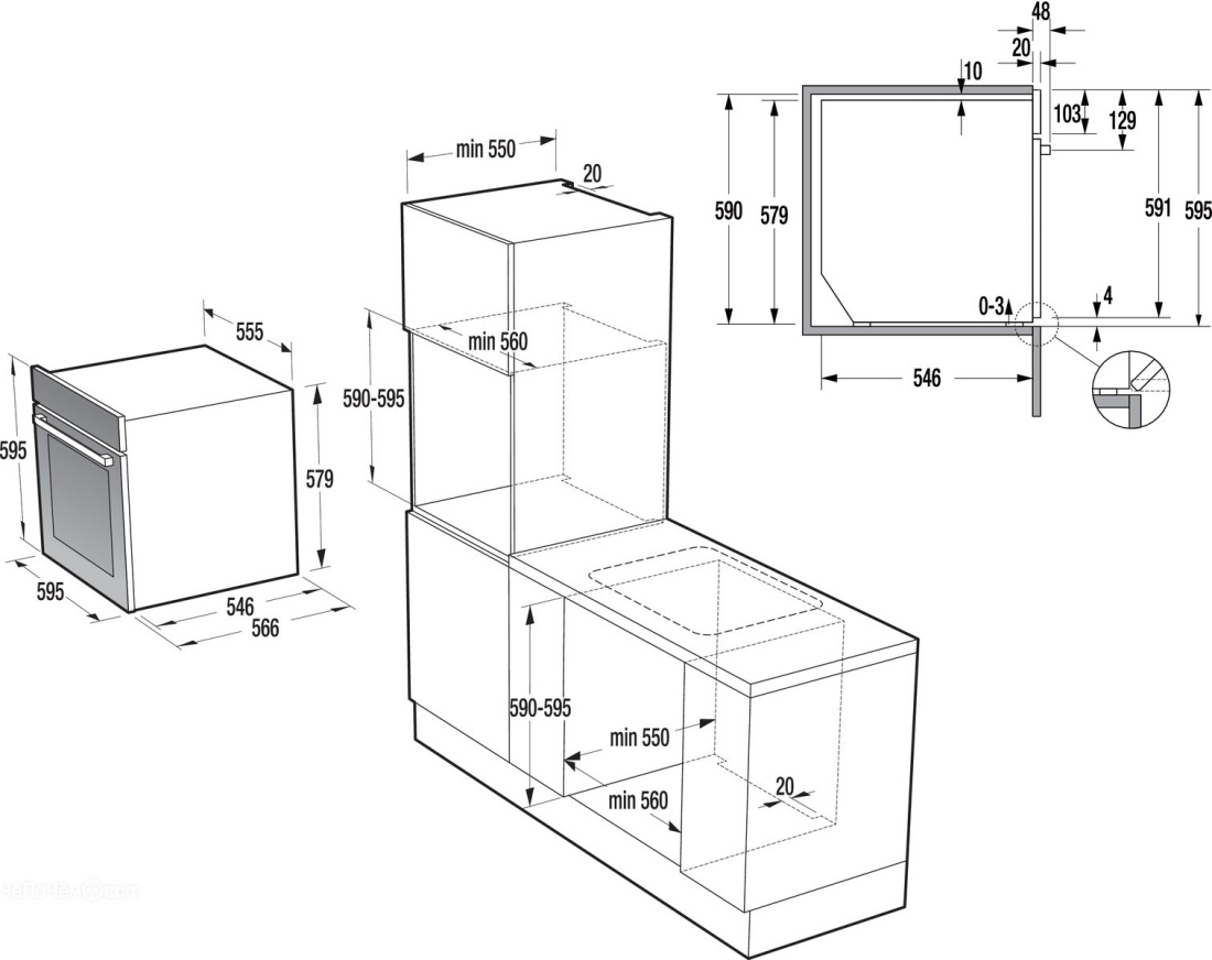 Духовой шкаф GORENJE go 978 x