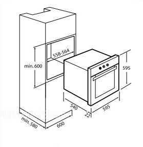 Духовой шкаф TEKA hr 550 anthracite b (41561013)