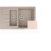 Кухонная мойка ZIGMUND SHTAIN RECHTECK 775.2 топленое молоко