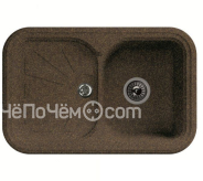 Кухонная мойка FLORENTINA крит 780 коричневый