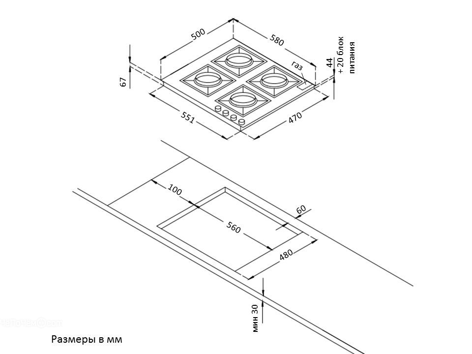 Варочная панель KORTING hg 6115 ctri