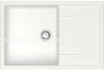 Кухонная мойка ZETT lab 161/Q1 белый лед T161Q001