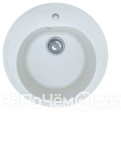 Кухонная мойка GRANFEST Rondo GF-R510 (d510) Белый 331 круглая 417517