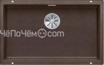 Кухонная мойка Blanco SUBLINE 700-U SILGRANIT кофе с отв.арм. InFino (арт.523451)