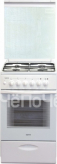 Кухонная плита ЛЫСЬВА эг 404мс-2у белая со стеклянной крышкой