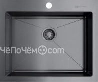Кухонная мойка OMOIKIRI Akisame 59-GM нерж.сталь/вороненая сталь 4973096