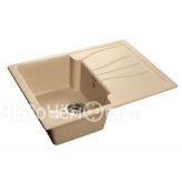 Кухонная мойка GRANFEST Standart GF-S680L (680х500) Бежевый 328 с крылом 430547