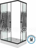 Душевой уголок NIAGARA NG-0180-14Q BLACK