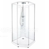 Душевая кабина IDO Showerama 10-5 Comfort 100х100 пятиугольная белый/прозрачное стекло (131.404.207.