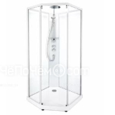 Душевая кабина IDO Showerama 10-5 Comfort 100х100 пятиугольная белый/прозрачное стекло (131.404.207.